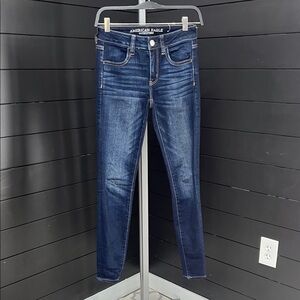 American Eagle Next Level Stretch Jegging in Dark Ink